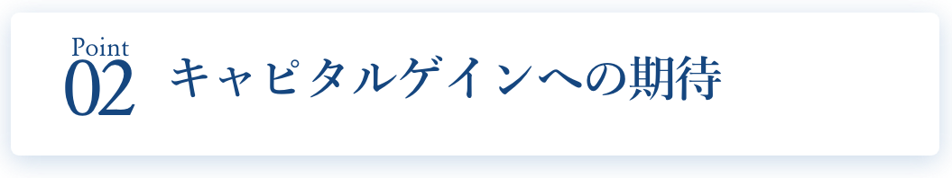 キャピタルゲインへの期待