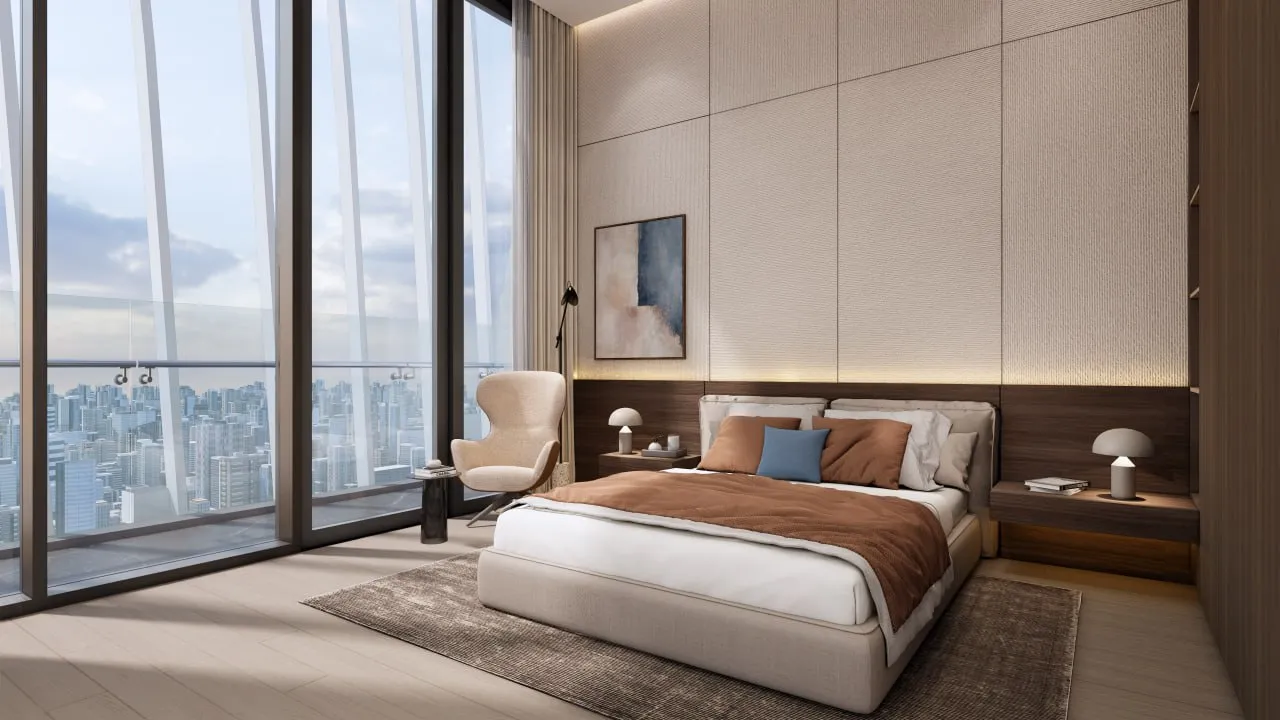 G.A.T.O TOWER　ベッドルームの内装