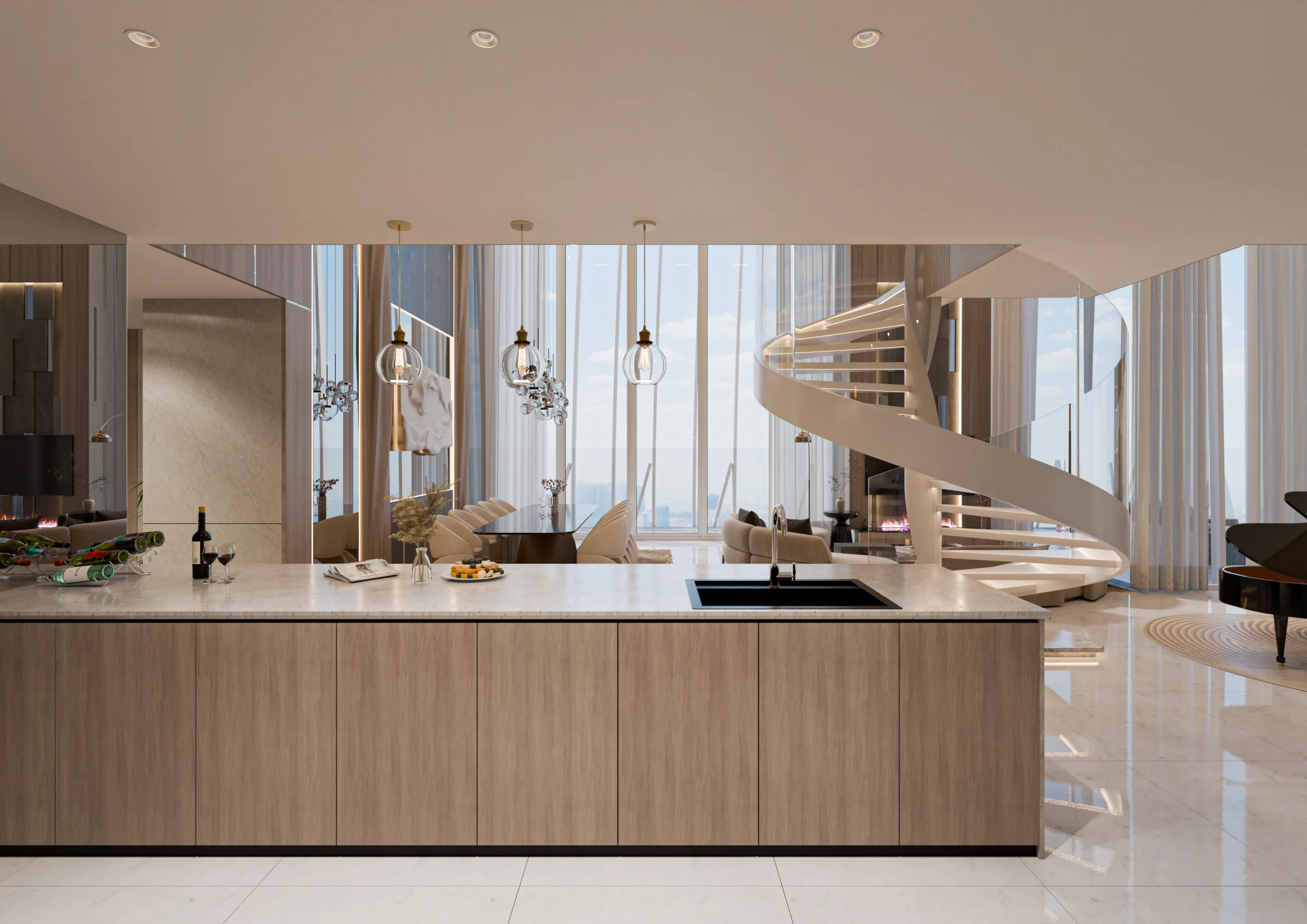 G.A.T.O TOWER　キッチンの内装