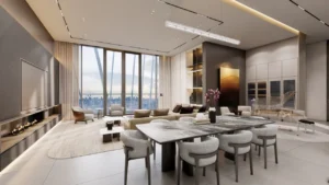 G.A.T.O TOWER　リビングルームの内装