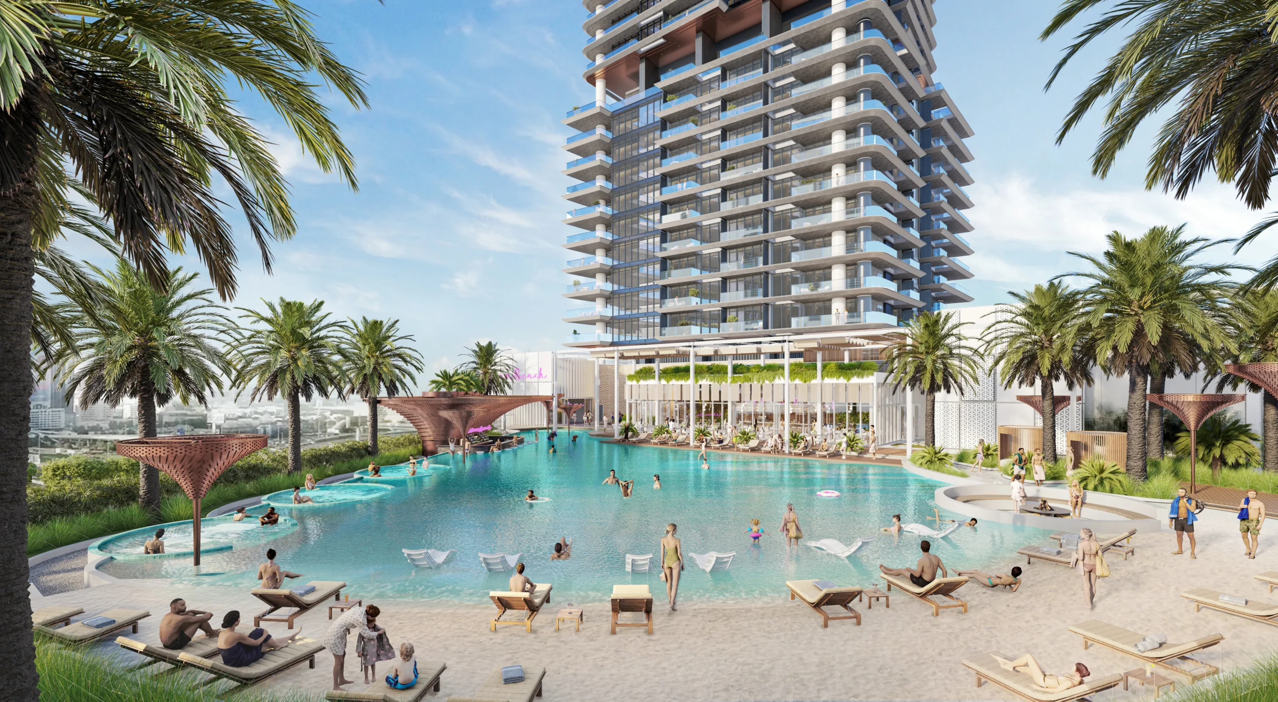 Mercer House　プールの外観