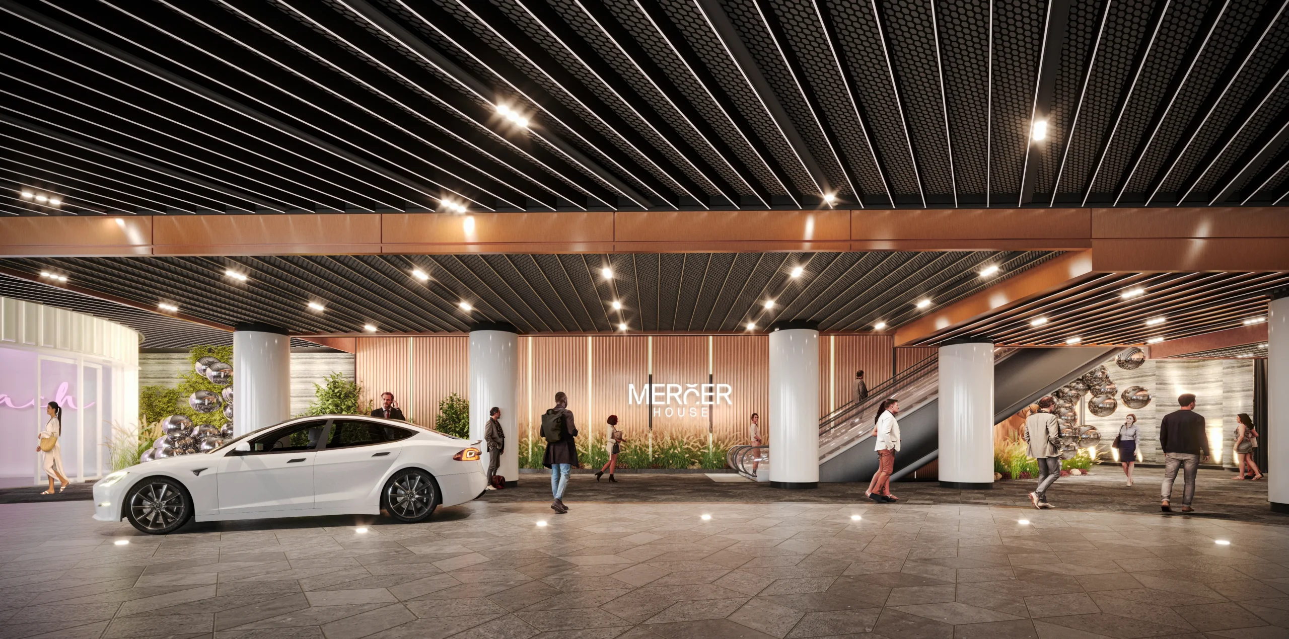 Mercer House　エントランスの外観