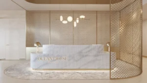 Ocean House レセプションの内装