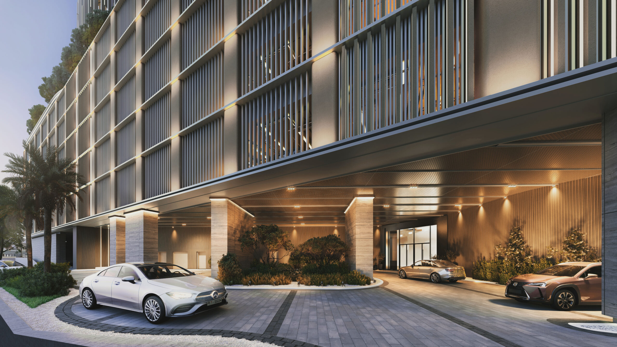 One River Point エントランス外観