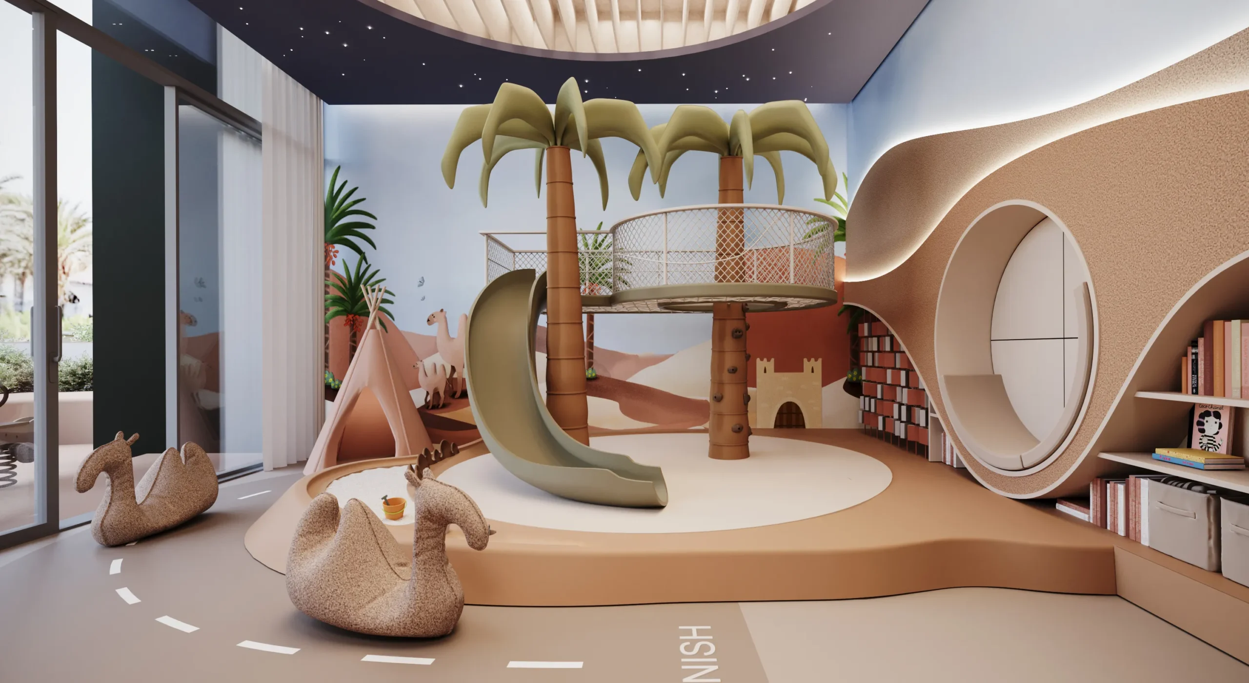 Riverton House キッズルームの内装