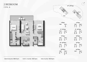 Soto Grande 2ベッドルームの間取り