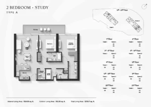 Soto Grande 2ベッドルームの間取り
