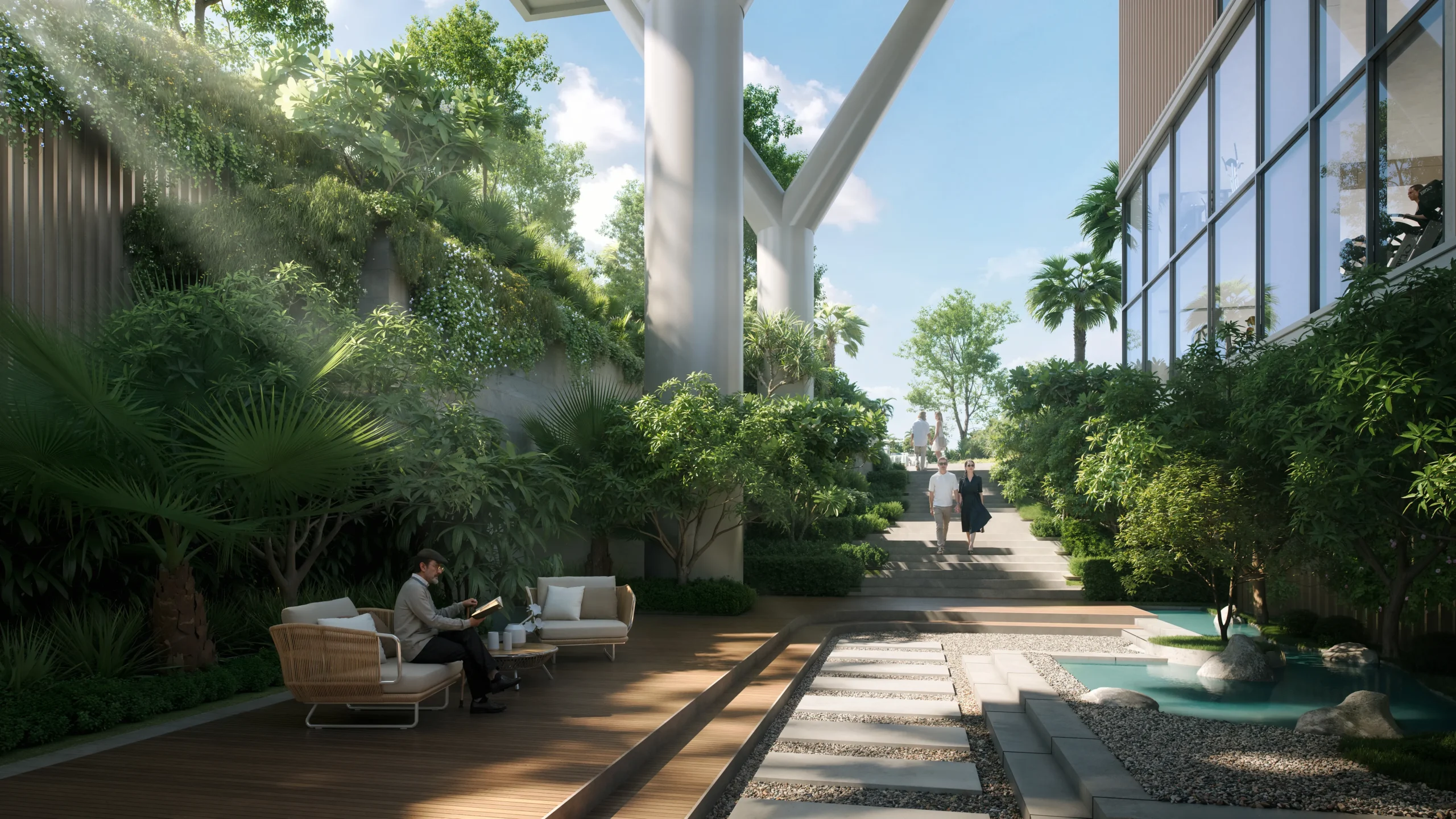 Soto Grande ガーデンの風景