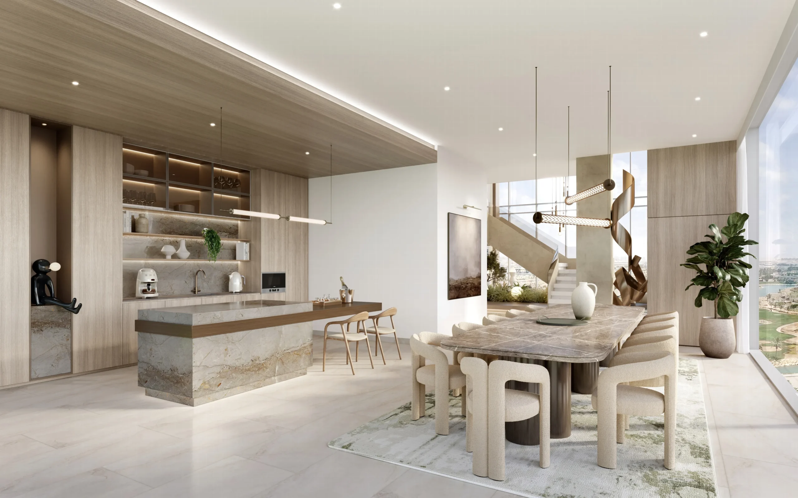 Soto Grande ダイニングルームの内装