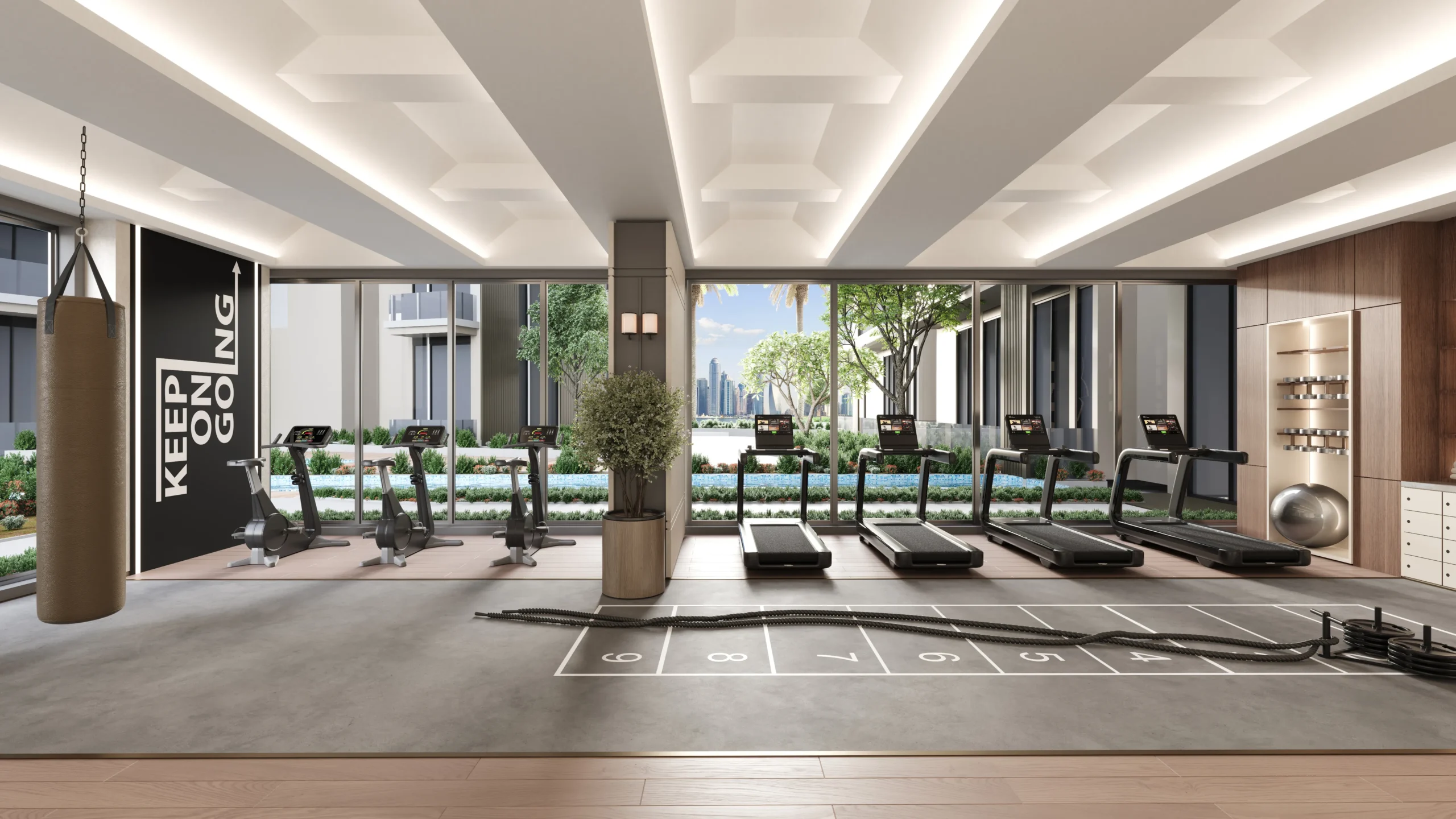 The Hillgate ジムの内装