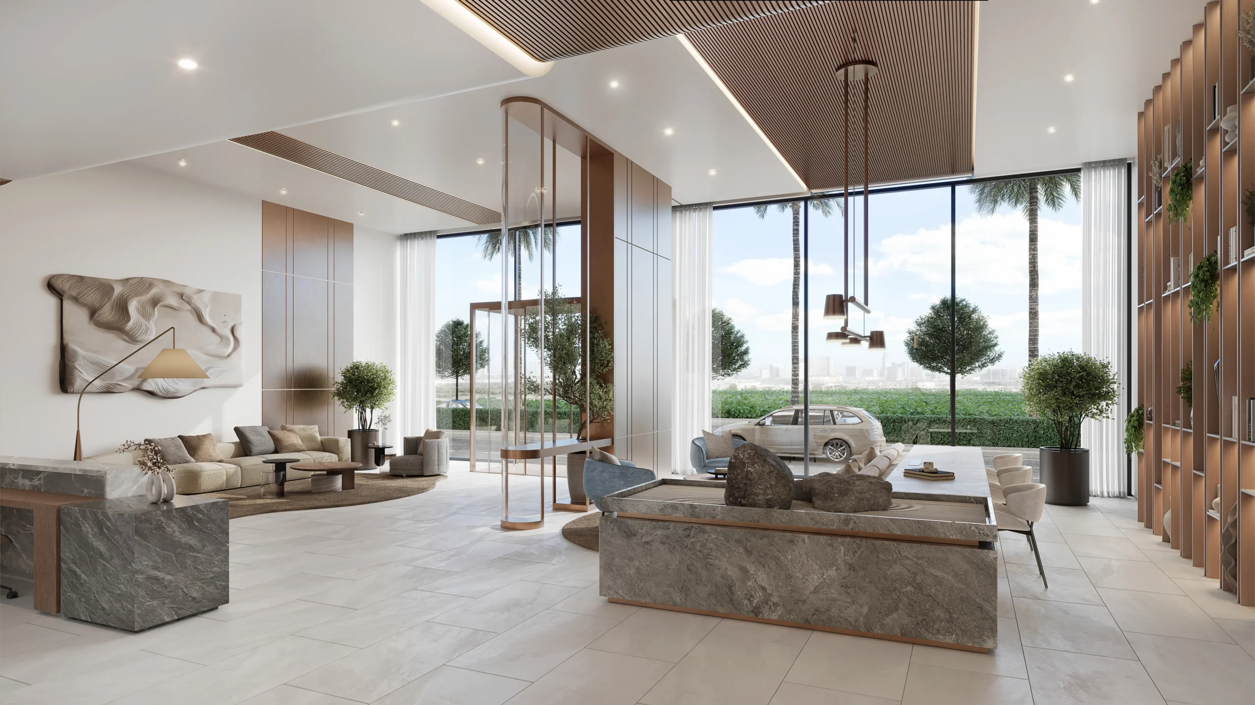 The Hillgate ロビーの内装