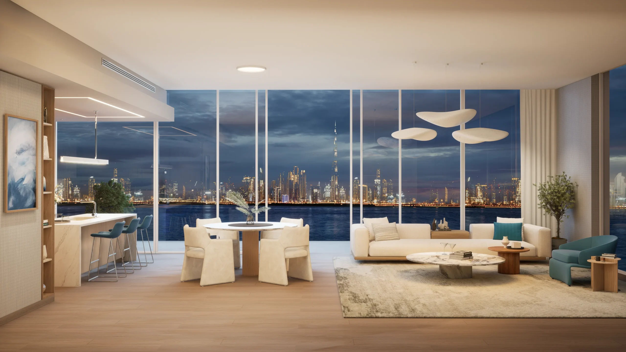 The Quayside リビングの内装