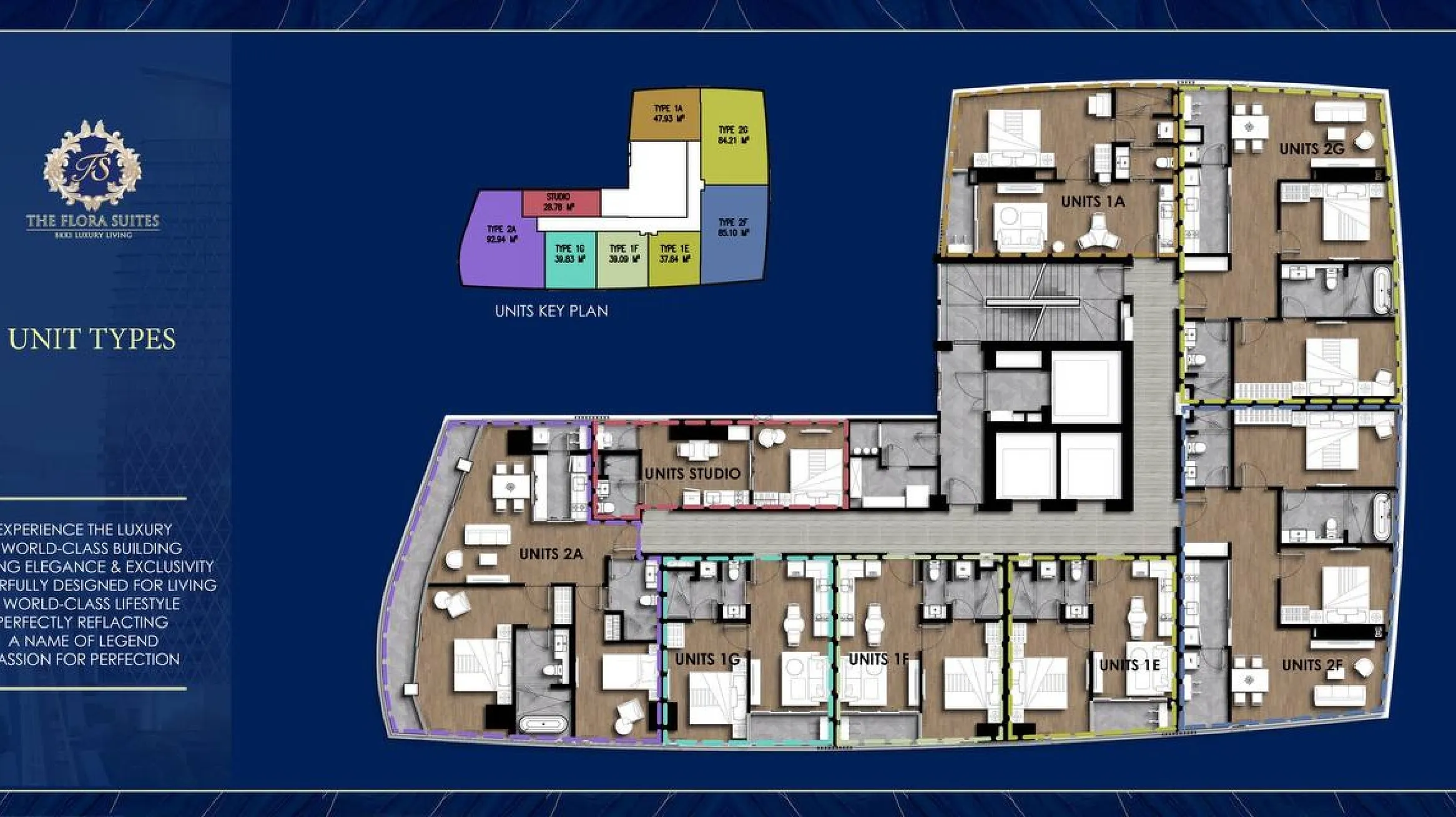 The Flora Suites フロアマップ
