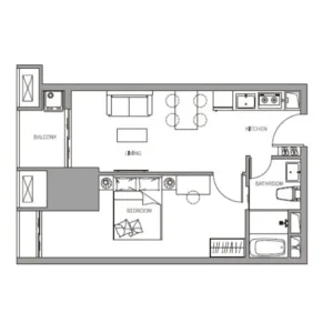 Le Conde Bkk1 間取り