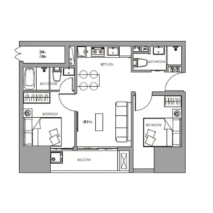 Le Conde Bkk1 間取り