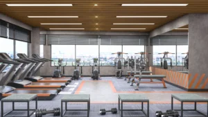 CROWN TOWERS ジムの内装