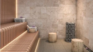 CROWN TOWERS サウナの内装