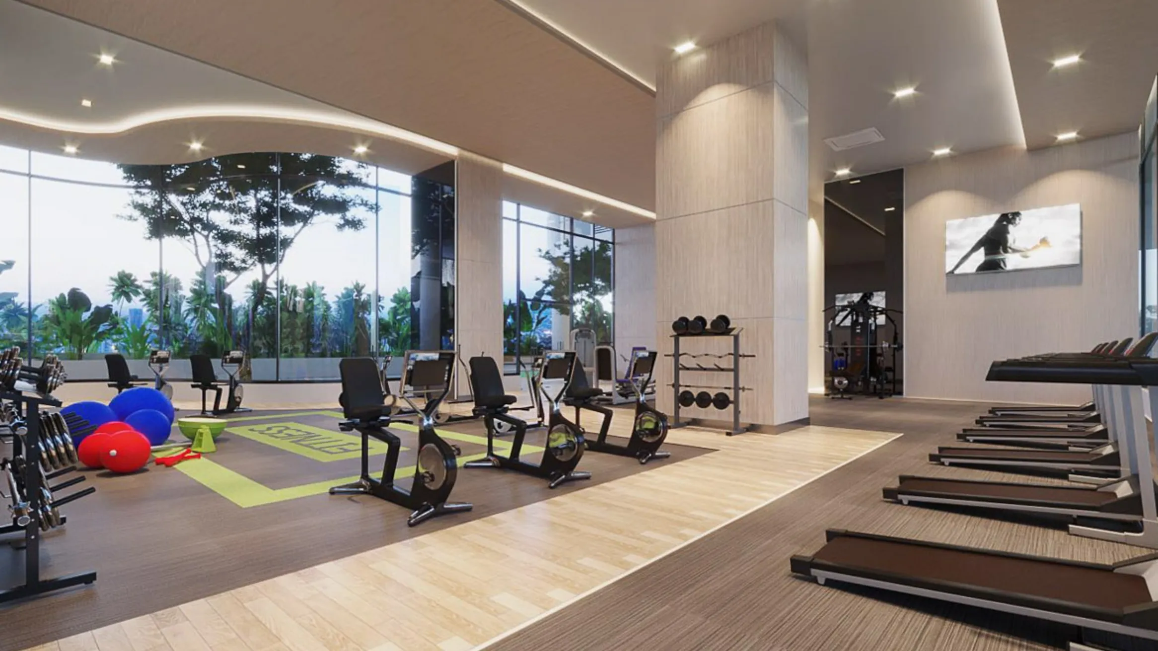 Le Conde Bkk1 ジムの内装