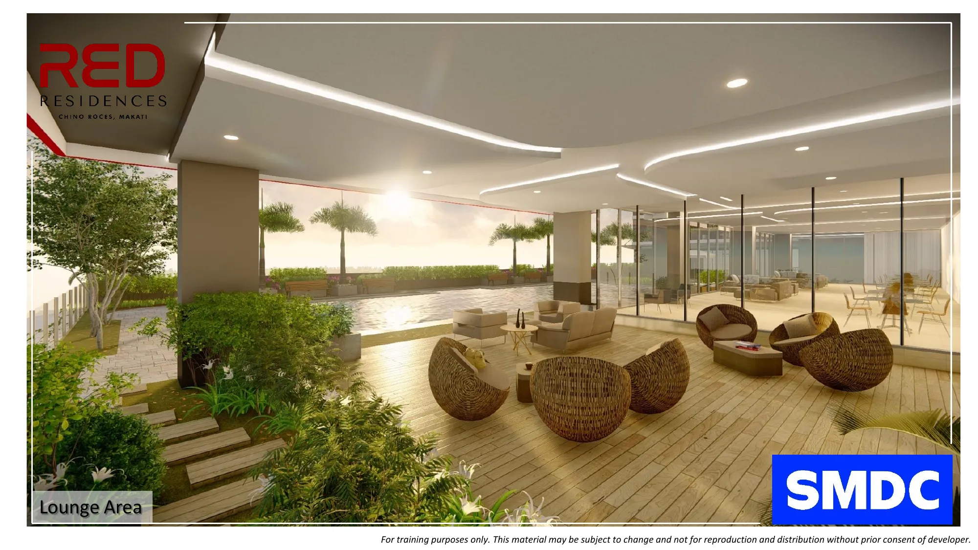 Red Residences ロビーの内装