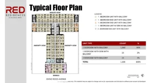 Red Residences フロアマップ