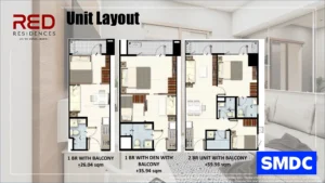 Red Residences 間取り図