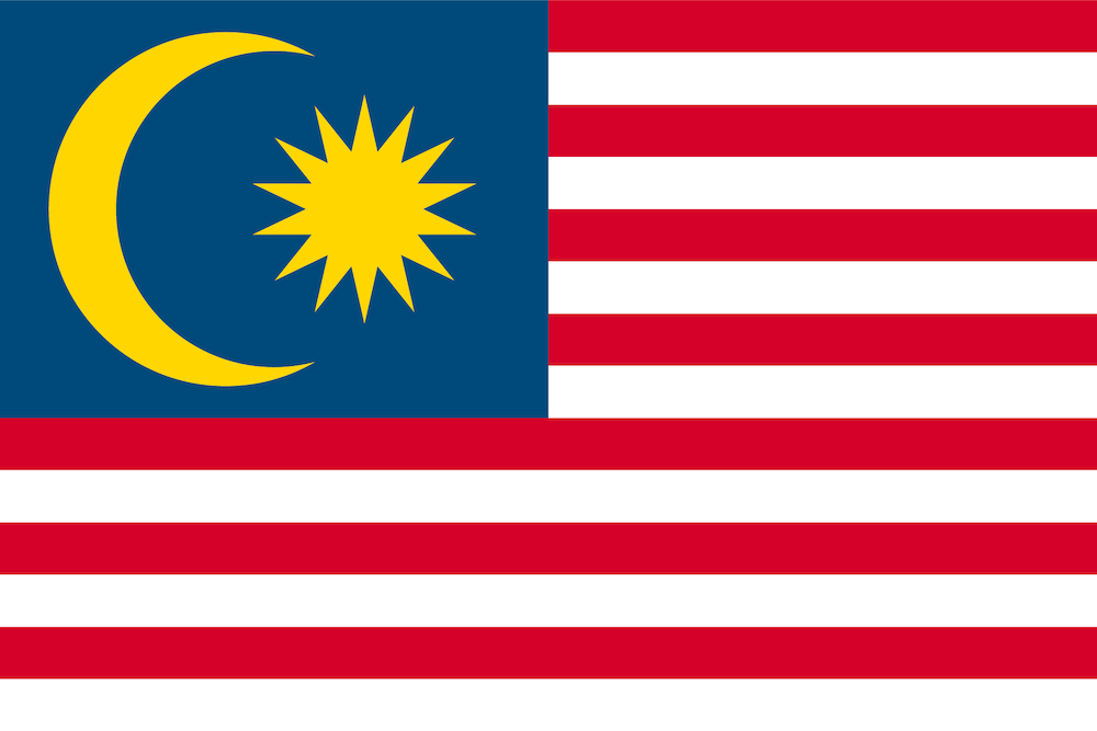 マレーシアの国旗の画像。